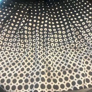 Style & Co. Black and White Polka Dot Midi Skirt